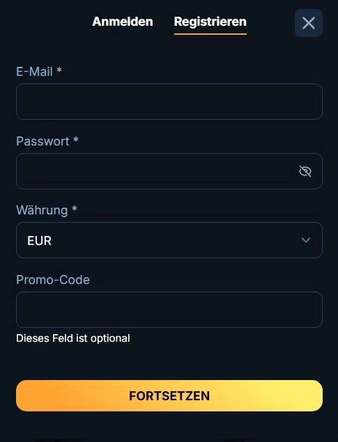 Registrierung und Login